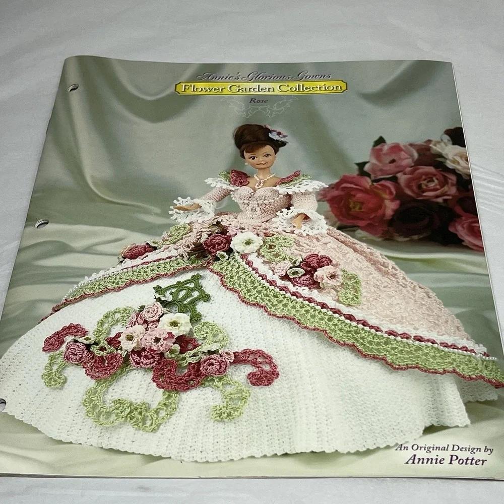 Annie's‎ Glorious Gowns FLOWER GARDEN COLLECTION Crochet Pattern Rose